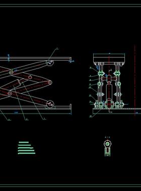 J456-物流液压升降台的设计【剪叉式】CAD图纸