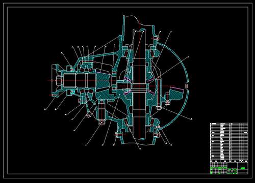 CL118-汽车主减速器设计【单级】CAD图纸