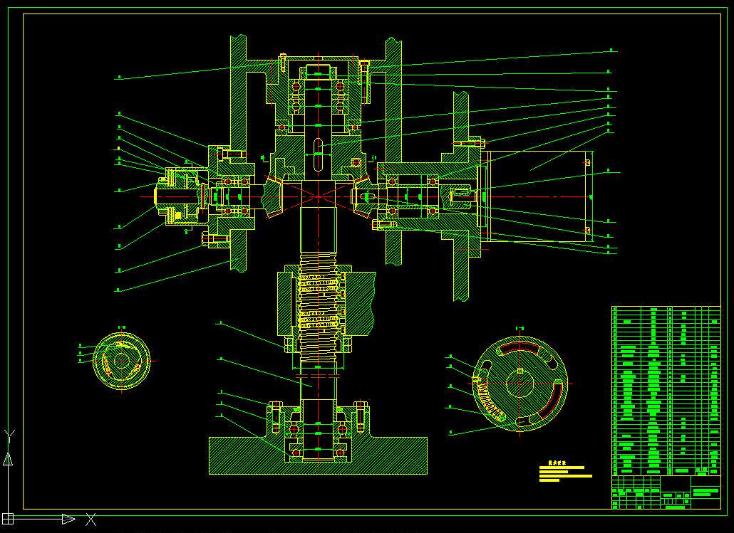 j672-xk5040数控立式铣床结构设计cad图