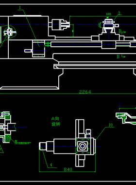 J624-普通CA6140车床的经济型数控改造设计CAD图