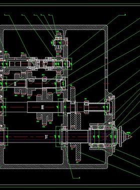 J1208-CA6140车床主轴箱的设计CAD图