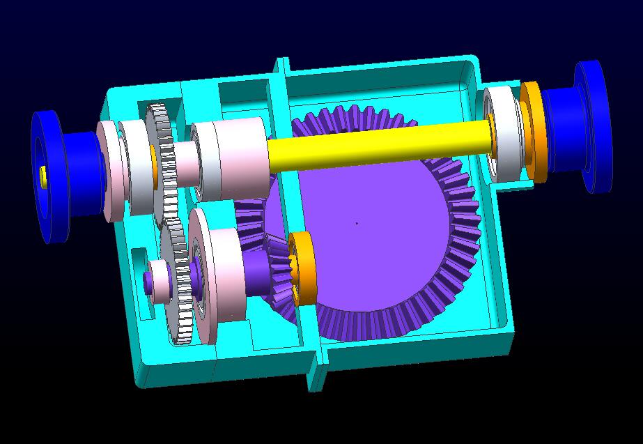 cl240-越野车贯通式驱动桥结构设计与3d建模汽车cad图纸
