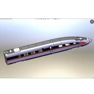 J1732-标准动车组模型-CR400AF-8列编组三维SW模型图纸3D素材