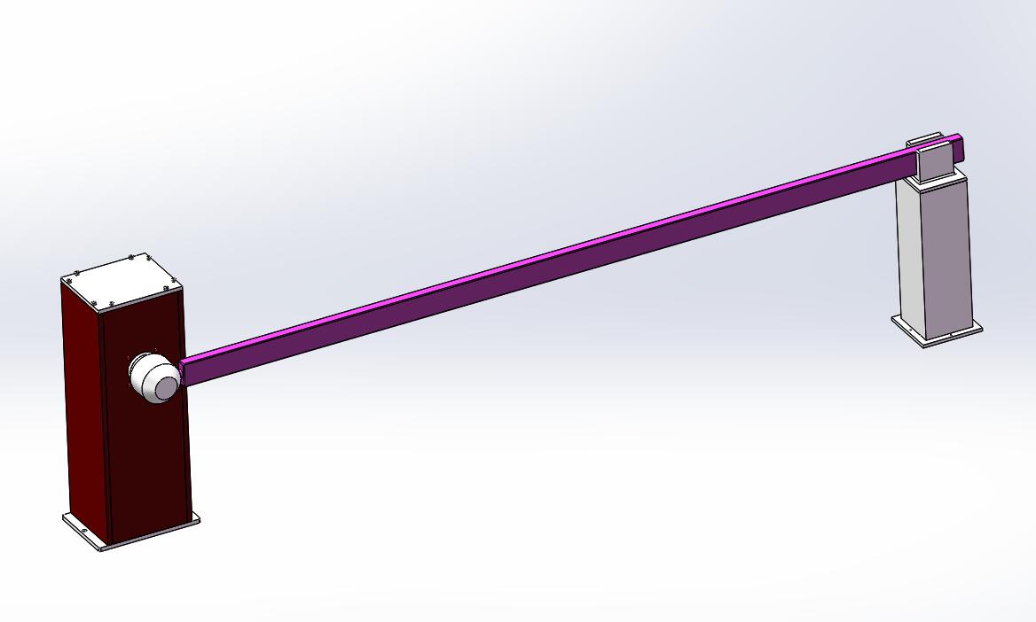 J1107-一种电控式防砸车电动栏杆的设计CAD图