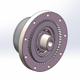 J1708-谐波减速器三维模型设计【SolidWorks三维图】