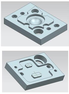 SX006-双面型腔件三维造型、编程及加工