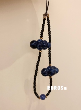 ROROSa串珠挂绳云朵手机链挂件相机配链ins同款复古挂绳