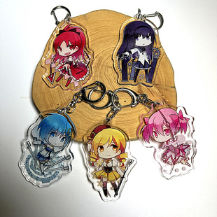 魔法少女小圆周边晓美焰巴麻美美树沙耶香立牌亚克力包挂件钥匙扣