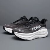 减震防滑学生跑步鞋 美国单HORKA厚底马拉松透气网面运动鞋 男女鞋