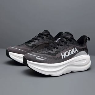 美国单HORKA厚底马拉松透气网面运动鞋男女鞋减震防滑学生跑步鞋
