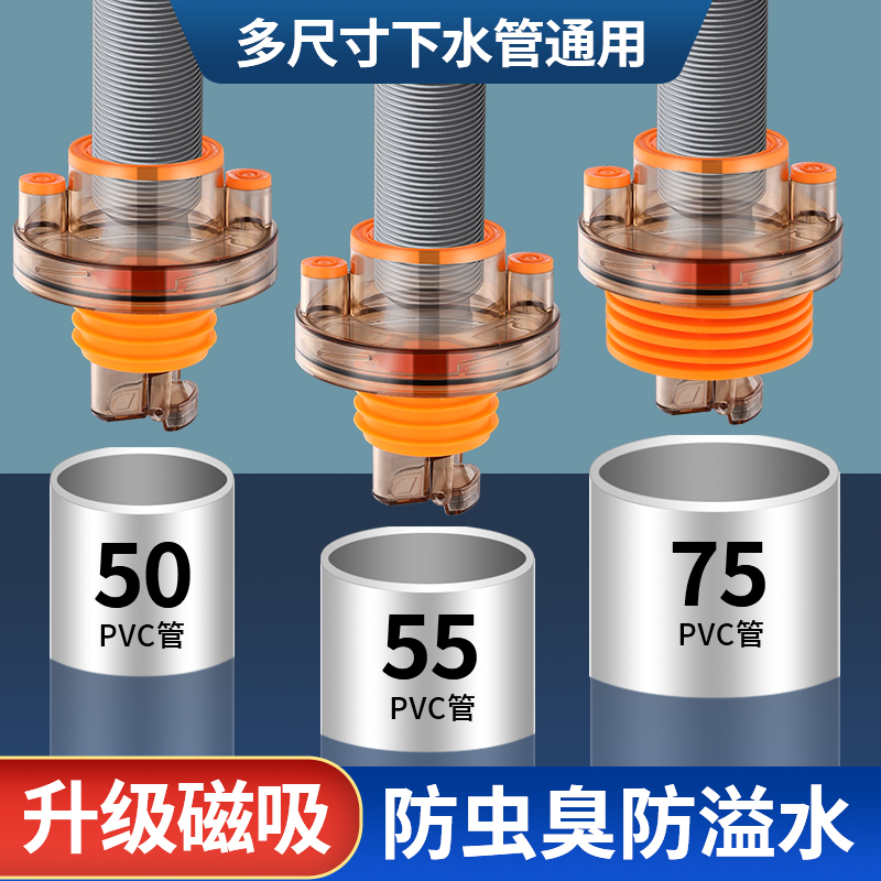 下水管道排水密封塞防虫臭防溢水