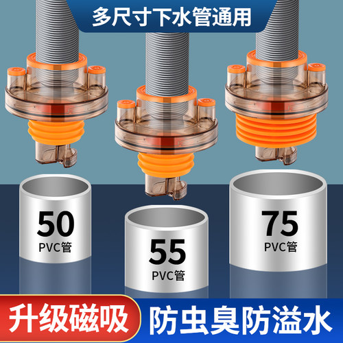 下水管道排水密封塞防虫臭防溢水
