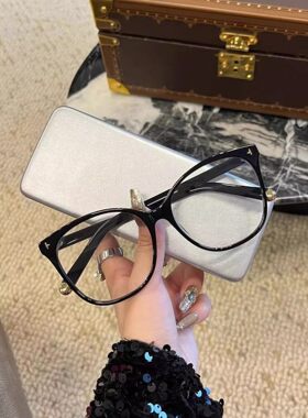 26s玳瑁色黑色方框素颜眼镜