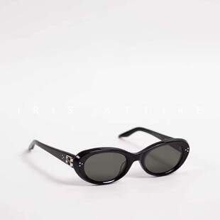 INSHUA  千元品质/26新款板材椭圆墨镜太阳镜女cocoa