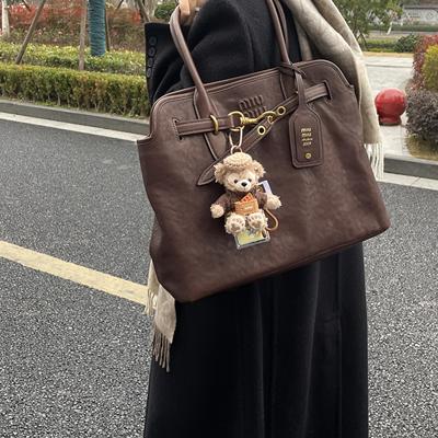 高端现货 Arcadie Nappa羊皮革褶皱款可拆卸肩带保龄球手提包1206