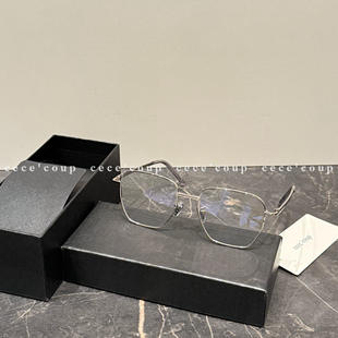 26FW INSHUA 方形素颜百搭金属边框平光镜 新品 清冷感