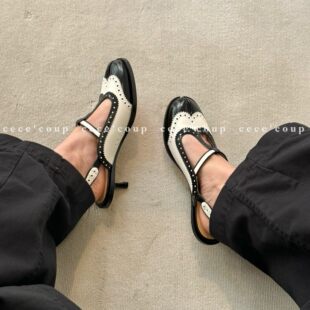 分趾包头拼色玛丽珍单鞋 INSHUA吸睛法则 女 26FW 新品