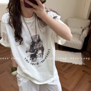 新品 美式 徽标印花宽松休闲短袖 26FW INSHUA慵懒feel