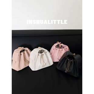 26s新款 INSHUA3 时髦又实用 女士 格纹链条腋下包单肩包