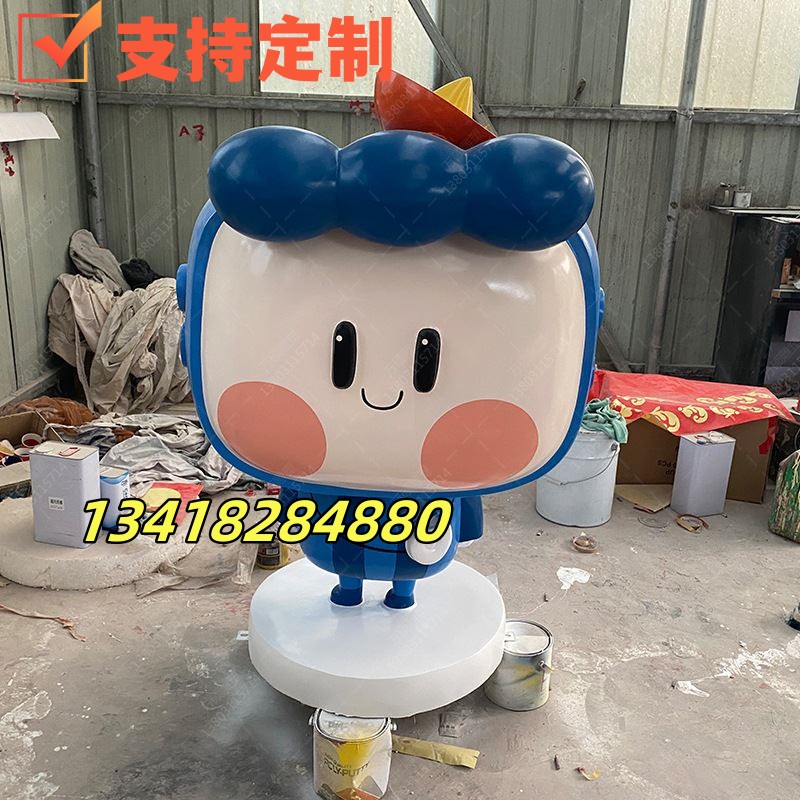 商场主题装饰道具玻纤公仔娃娃