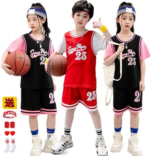 儿童篮球服男童套装女童幼儿园专业训练定制湖人科比24号表演球衣