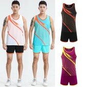 田径服套装 定制印字男女中小学生体育考试跑步马拉松训练比赛背心