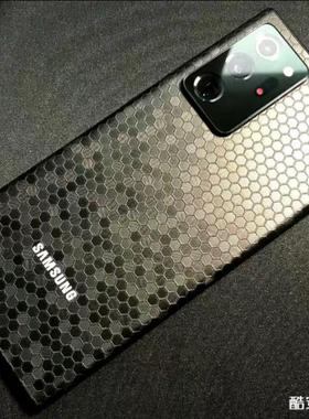 机肤适用于三星note20 ultra背贴dbrand大理石背膜防水定制3M