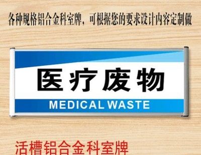 医疗废物铝合金单位办公室门牌