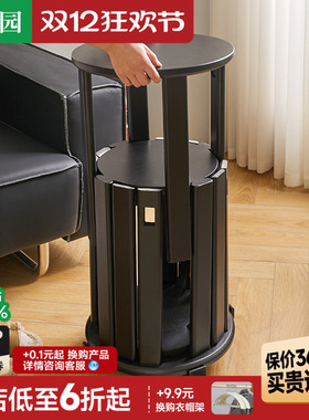 艺柳园实木凳子可叠放圆凳家用叠叠凳客厅板凳备用椅子轻奢高级感