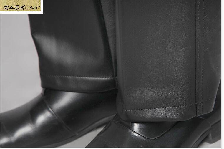 Pantalon cuir homme droit pour hiver - Ref 1494316 Image 4