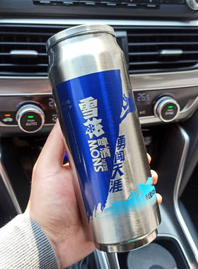 316不锈钢创意韩版潮流可乐雪碧易拉罐吸管保温男女便携个性水杯