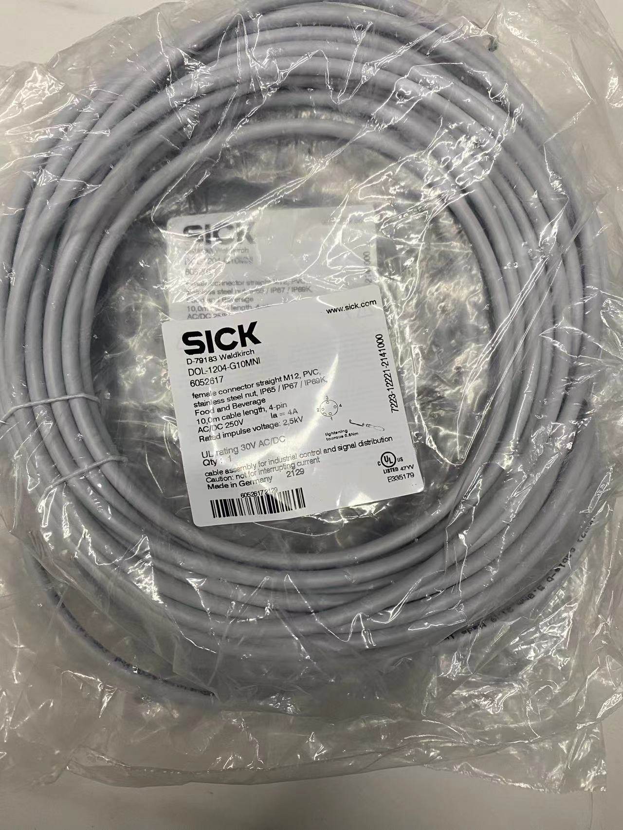 优价Sick西克电缆线 DOL-1204-G10MNI原装正品询价