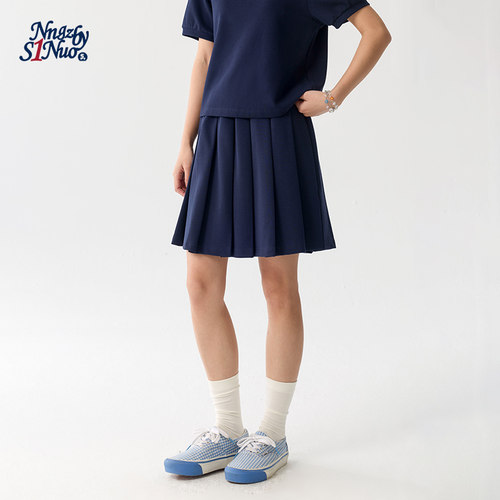 诺诺公主S1N初中生百褶半身裙女2026夏季新款青少年学院风短裙子