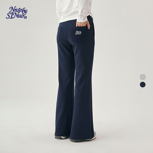 女青少年百搭休闲裤 诺诺公主S1N初中生2026春新款 韩系学院喇叭裤
