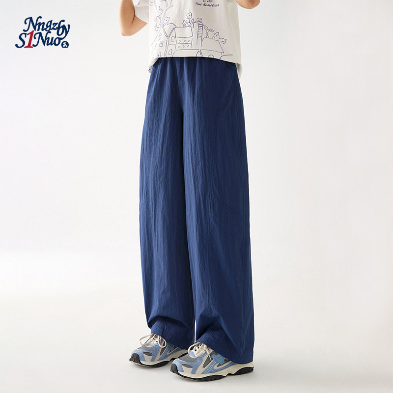 诺诺公主S1N初中生夏季青少年休闲裤女阔腿宽松显瘦运动户外裤子