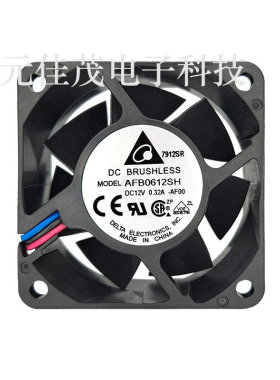台达 AFB0612SH 6025 12V 6CM PWM温控 双滚珠电源散热风扇