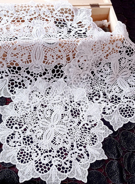 蕾丝欧式镂空布艺餐ins桌垫盘垫圆形碗垫花瓶饰品垫咖啡杯垫简约