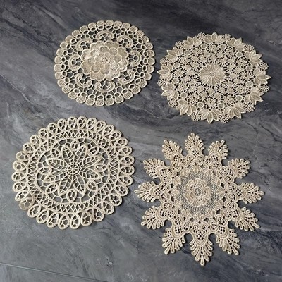 复古轻奢蕾丝餐垫桌垫茶几垫布艺