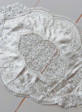 欧式餐垫蕾丝盘垫咖啡杯垫ins桌垫隔热垫现代简约西餐盘装饰垫