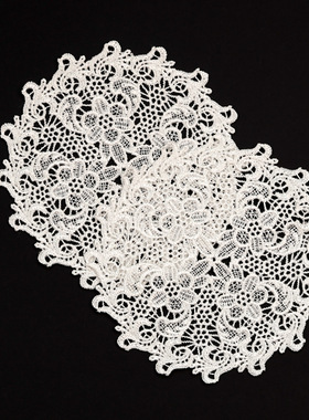 复古圆形蕾丝镂空牛奶丝餐垫桌垫盘垫碗垫杯垫防烫隔热垫茶盘餐垫