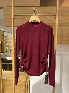 大雅家秋冬款百搭半高领抽褶修身打底衫 HFKIA5502A-1399