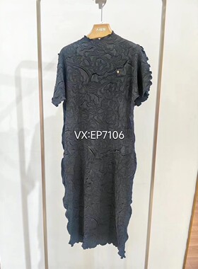 秋冬款灰色国风新中式新中式连衣裙 EGIAA4503A-2399