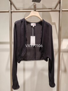 2699 EGJES1223A 春夏款 连衣裙外搭披肩真丝坎肩肌理小衫