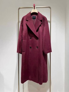 HFKIW8320A 翻领双排扣宽松大衣外套 8999 时尚 大雅家秋冬款