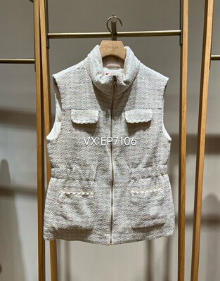 秋冬款白色西伯利亚冰原鹅绒羽绒马甲 EPJAQY016A-5999