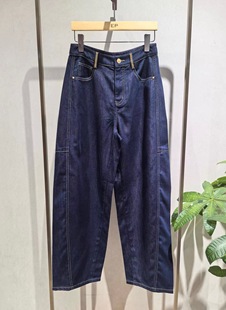 HFKPDJ620A 原牛侧分割线茧形牛仔裤 1999 藏青色经典 大雅家春夏款