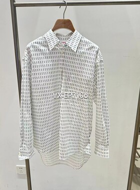 春夏款工装风白色纯棉长袖衬衫 EGIPC2108C-2199