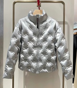 冬款银色松花江白鹅绒面包服短款羽绒服 EGJIAY106A-3999