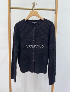 大雅家时尚 山羊绒针织开衫 HFJAW9128A 3599 圆领宽松狡花绵羊毛
