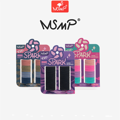 MSMP正品婴儿迷你小皮筋卡装拇指发圈儿童女宝宝橡皮筋不伤发头绳
